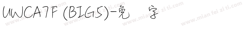 UWCA7F (BIG5)字体转换